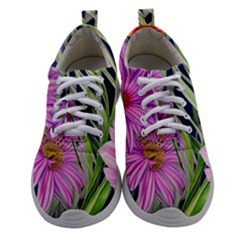 Cheerful Watercolors – Flowers Botanical Women Athletic Shoes by GardenOfOphir