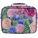 Cheerful Watercolor Flowers Full Print Lunch Bag View2