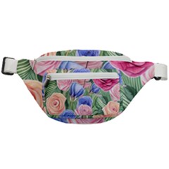 Cheerful Watercolor Flowers Fanny Pack by GardenOfOphir