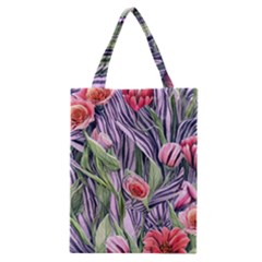 Charming Watercolor Flowers Classic Tote Bag by GardenOfOphir