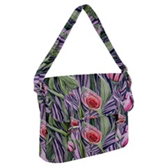 Charming Watercolor Flowers Buckle Messenger Bag by GardenOfOphir