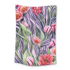 Charming Watercolor Flowers Small Tapestry by GardenOfOphir