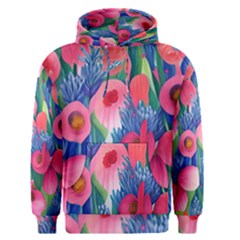 Celestial Watercolor Flowers Men s Core Hoodie by GardenOfOphir