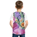 Captivating Watercolor Flowers Kids  Basketball Tank Top View2