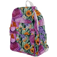 Captivating Watercolor Flowers Top Flap Backpack by GardenOfOphir