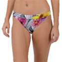 Darling And Dazzling Watercolor Flowers Band Bikini Bottoms View1