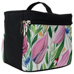 Different Watercolor Flowers Botanical Foliage Make Up Travel Bag (big) by GardenOfOphir