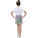 Different Watercolor Flowers Botanical Foliage Kids  Tennis Skirt View2