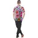 Enchanted Watercolor Flowers Botanical Foliage Men s Polo Tee View2