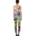 Expressive Watercolor Flowers Botanical Foliage One Piece Catsuit View2