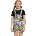 Expressive Watercolor Flowers Botanical Foliage Kids  Short Overalls View1