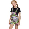 Expressive Watercolor Flowers Botanical Foliage Kids  Short Overalls View2