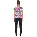 Delightful Watercolor Flowers And Foliage Short Sleeve Sports Top  View2