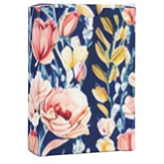 Exquisite Watercolor Flowers And Foliage Playing Cards Single Design (rectangle) With Custom Box