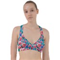 Brilliantly Hued Watercolor Flowers In A Botanical Sweetheart Sports Bra View1