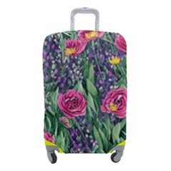 Dazzling Watercolor Flowers And Foliage Luggage Cover (small) by GardenOfOphir