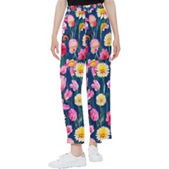 Botanical Flowers Pattern Women s Pants  by GardenOfOphir