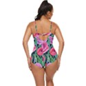 Boho Retropical Flowers Retro Full Coverage Swimsuit View4