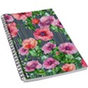 Vintage Botanic Flowers In A Watercolor 5.5  x 8.5  Notebook View1