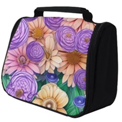 Exotic Tropical Botanical Flowers Pattern Full Print Travel Pouch (big) by GardenOfOphir