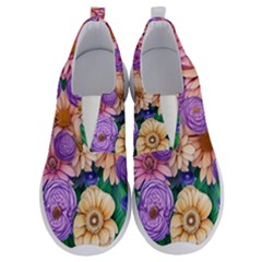 Exotic Tropical Botanical Flowers Pattern No Lace Lightweight Shoes by GardenOfOphir