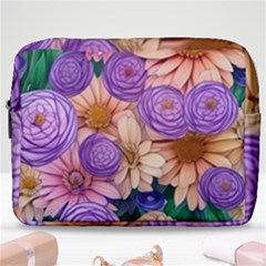 Exotic Tropical Botanical Flowers Pattern Make Up Pouch (large) by GardenOfOphir