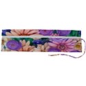 Exotic Tropical Botanical Flowers Pattern Roll Up Canvas Pencil Holder (L) View2