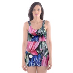 Tropical Paradise Skater Dress Swimsuit by GardenOfOphir