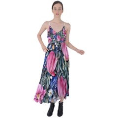 Tropical Paradise Tie Back Maxi Dress by GardenOfOphir