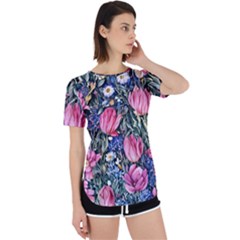 Tropical Paradise Perpetual Short Sleeve T-shirt by GardenOfOphir