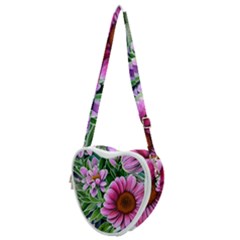 Bouquet Of Sunshine Heart Shoulder Bag by GardenOfOphir