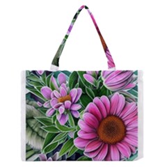 Bouquet Of Sunshine Zipper Medium Tote Bag by GardenOfOphir