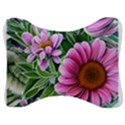 Bouquet Of Sunshine Velour Seat Head Rest Cushion View1