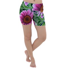 Bouquet Of Sunshine Lightweight Velour Yoga Shorts by GardenOfOphir