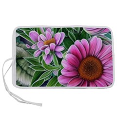 Bouquet Of Sunshine Pen Storage Case (l) by GardenOfOphir