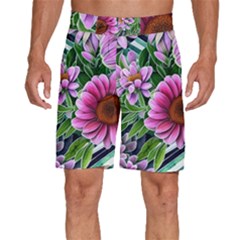 Bouquet Of Sunshine Men s Beach Shorts by GardenOfOphir