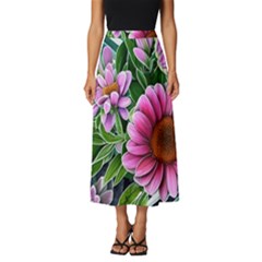 Bouquet Of Sunshine Classic Midi Chiffon Skirt