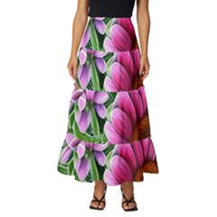 Bouquet Of Sunshine Tiered Ruffle Maxi Skirt