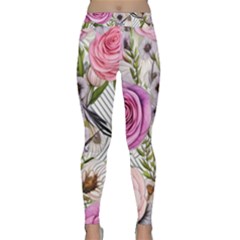 Summertime Blooms Classic Yoga Leggings by GardenOfOphir