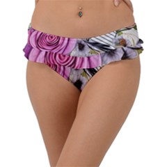 Summertime Blooms Frill Bikini Bottoms by GardenOfOphir