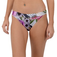 Summertime Blooms Band Bikini Bottoms by GardenOfOphir