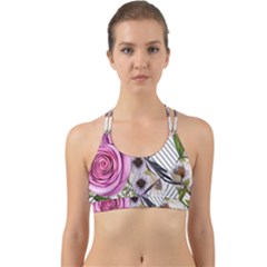 Summertime Blooms Back Web Sports Bra by GardenOfOphir