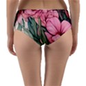 Nature-inspired Flowers Reversible Mid-Waist Bikini Bottoms View2