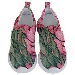 Nature-inspired Flowers Kids  Velcro No Lace Shoes by GardenOfOphir