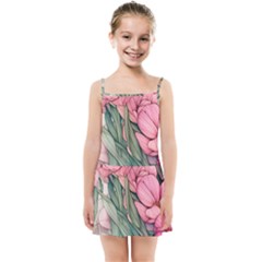 Nature-inspired Flowers Kids  Summer Sun Dress by GardenOfOphir