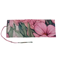 Nature-inspired Flowers Roll Up Canvas Pencil Holder (s) by GardenOfOphir