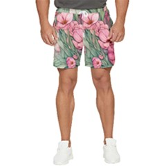 Nature-inspired Flowers Men s Runner Shorts