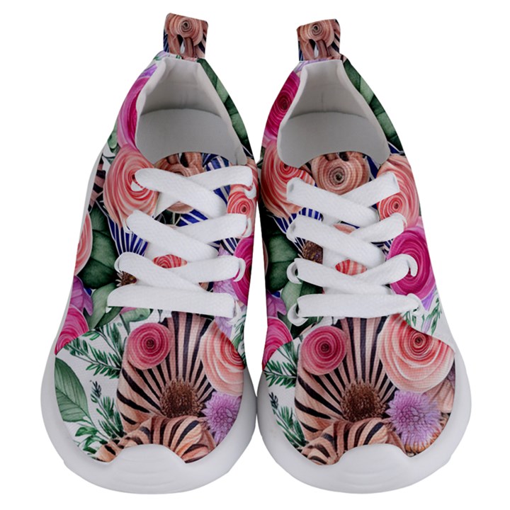 Boho Botanical Flowers Kids  Lightweight Sports Shoes