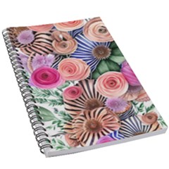 Boho Botanical Flowers 5 5  X 8 5  Notebook by GardenOfOphir