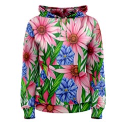 Exotic Tropical Flowers Women s Pullover Hoodie by GardenOfOphir